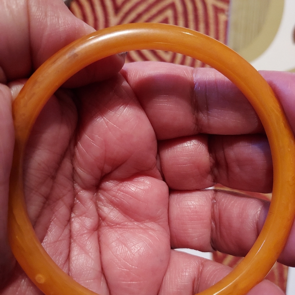 2 Butterscotch? Bakelite Bangle Bracelet - image 2